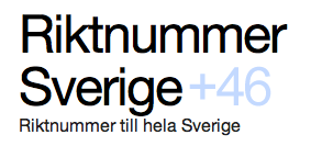  Riktnummer Sverige - Sök efter riktnummer snabbt och enkelt! - http://riktnummersverige.se